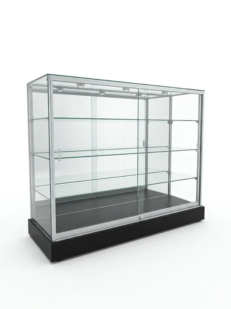  4 Feet GLASS Showcases 3Shelf D-328