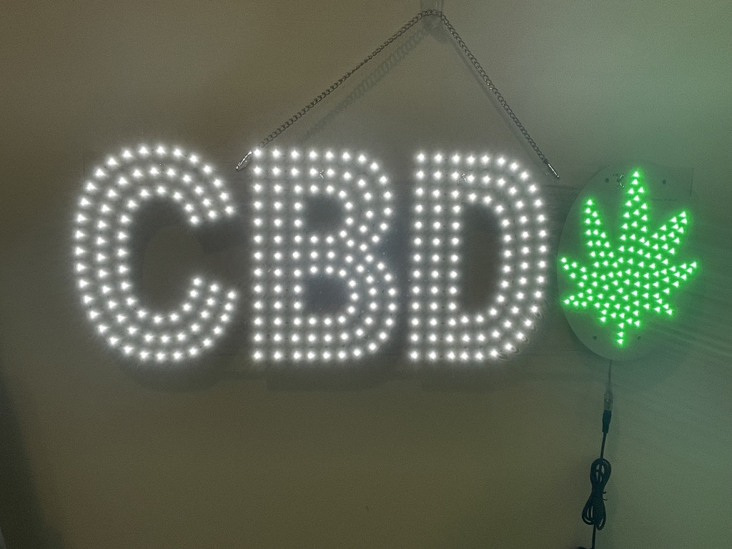 SIGN CBD LEAF