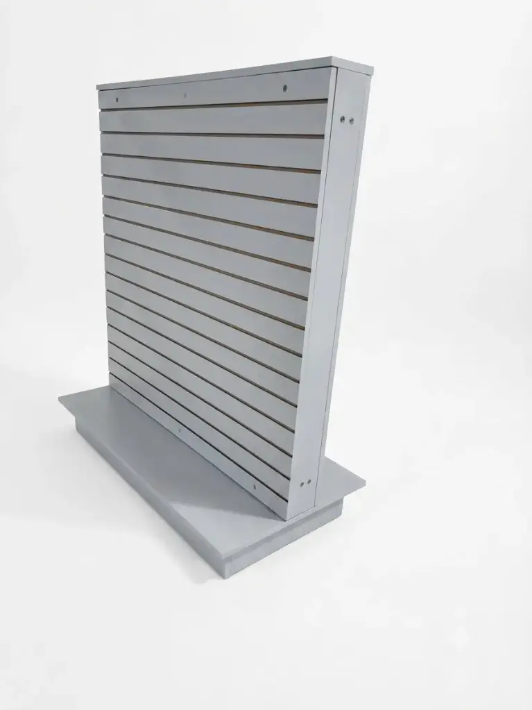 DOUBLE SIDED DISPLAY SLATWALL D102 GREY