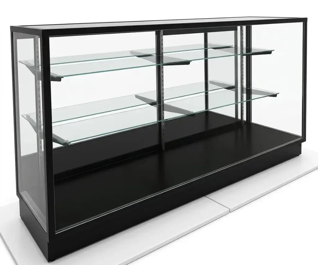  6 FEET GOLSSY BLACK SHOWCASE 