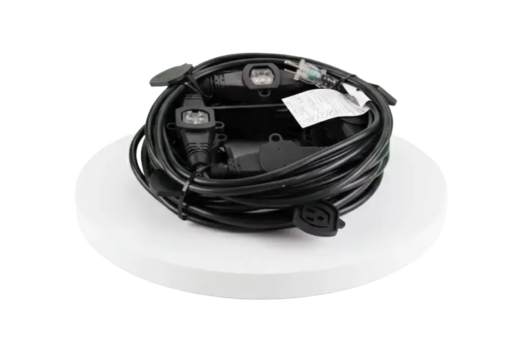 Extension Cord With 11 Sockets Black