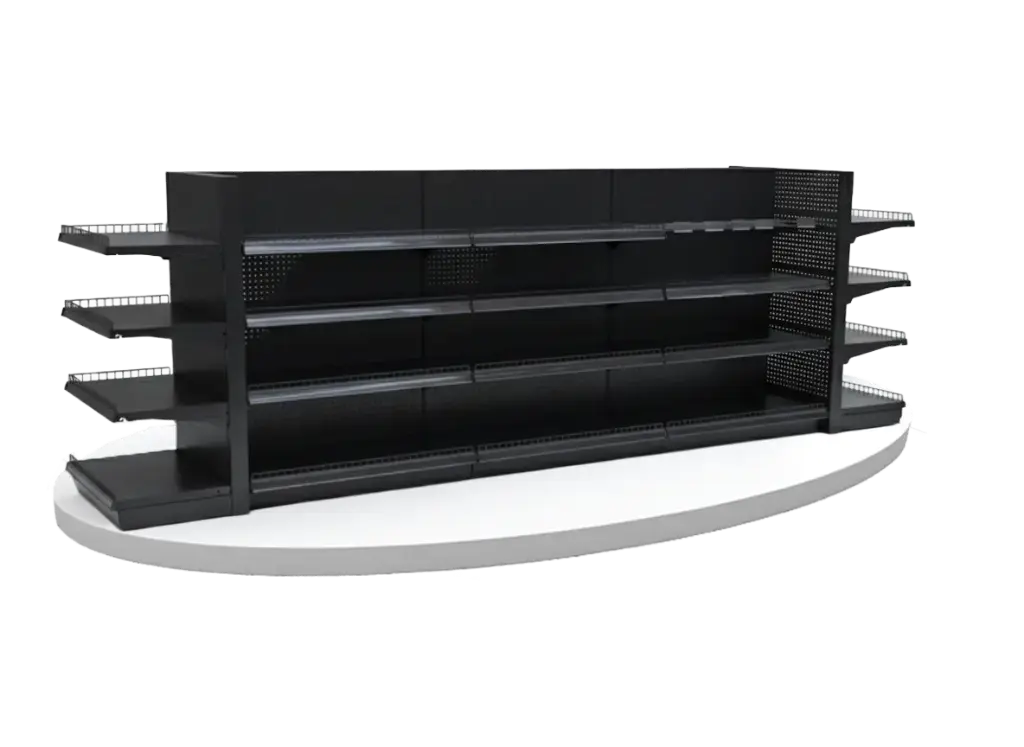 Metal Aisle Gondola 4 Layers