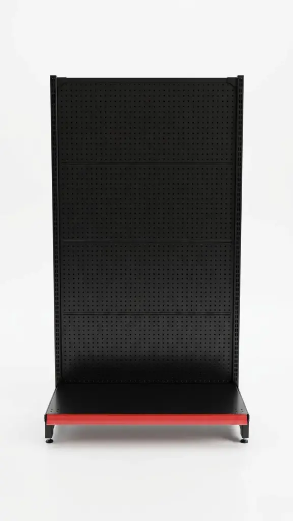 Metal Wall Shelf 3x5.9ft (Black)