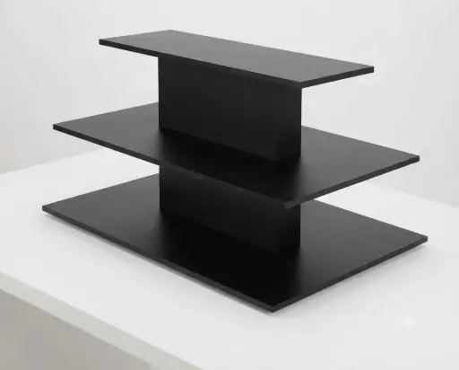 Floor Display 3Tier Rectangular D-202 BLACK