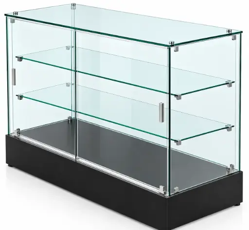 [ALL GL-00598]  4 Feet GLASS Showcases 3SHELF D-328
