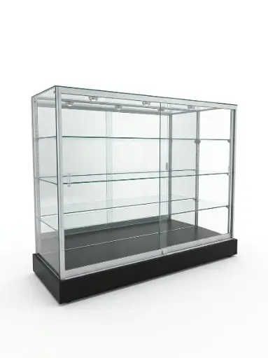 [ALL GL-00716]  4 Feet GLASS Showcases 3Shelf D-328