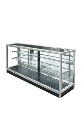 [BLACK -00714] 4 FEET SHOWCASE (SILVER)