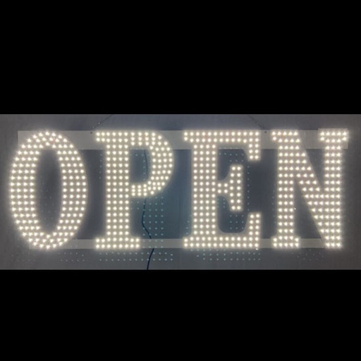 [SIGN O-00037] SIGN OPEN 10X30