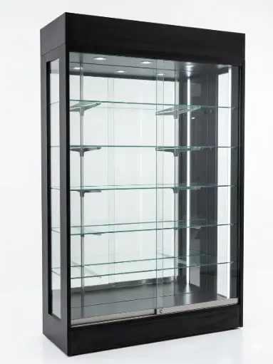 [Wall D-00055] 4 Feet Display WOOD  78H  with(Led Light) BLACK