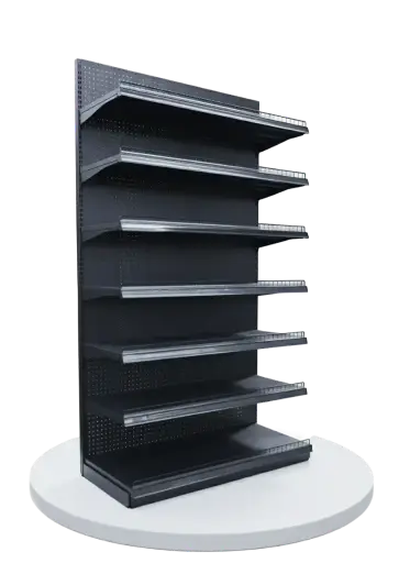 Single-sided Metal Wall Shelf 5 Layers (H 63")X(W40")X(D16") Black